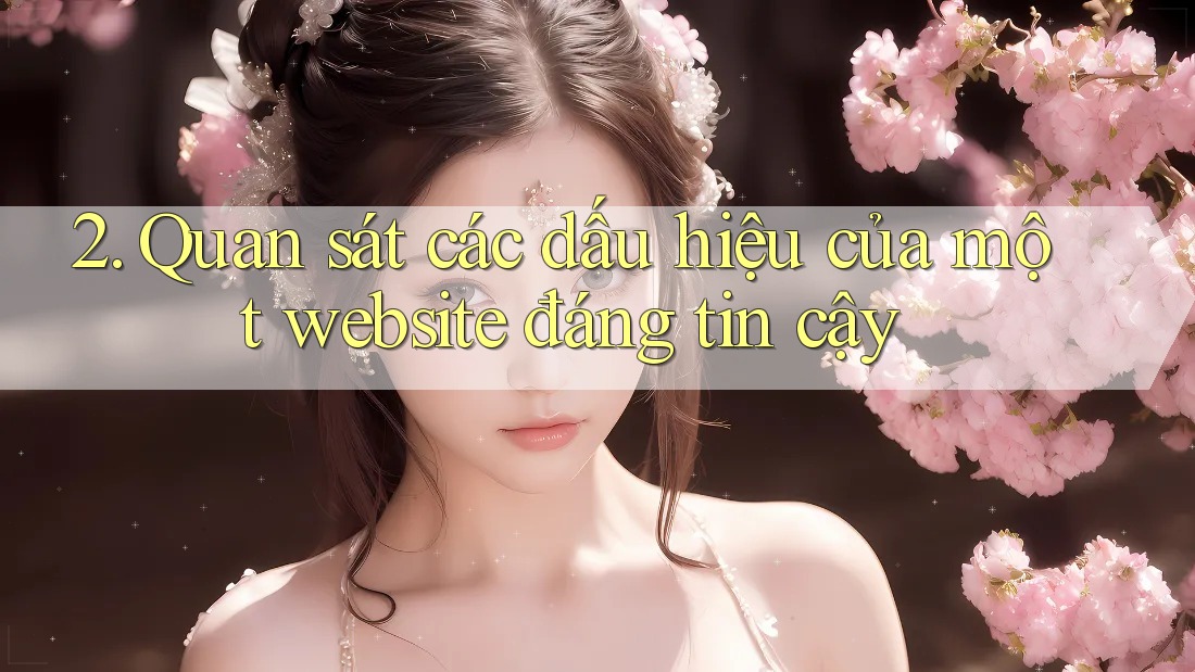 2. Quan sát các dấu hiệu của một website đáng tin cậy