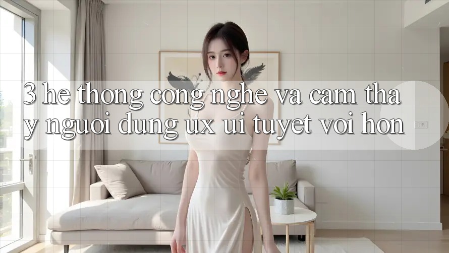 3. Hệ thống công nghệ và Cảm thấy người dùng (UX/UI) tuyệt vời hơn