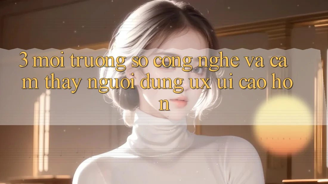 3. Môi trường số công nghệ và Cảm thấy người dùng (UX/UI) cao hơn