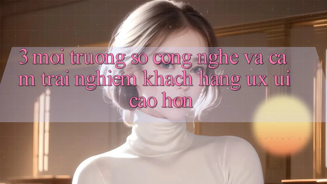 3. Môi trường số công nghệ và Cảm trải nghiệm khách hàng (UX/UI) cao hơn
