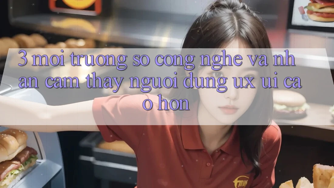 3. Môi trường số công nghệ và Nhận cảm thấy người dùng (UX/UI) cao hơn