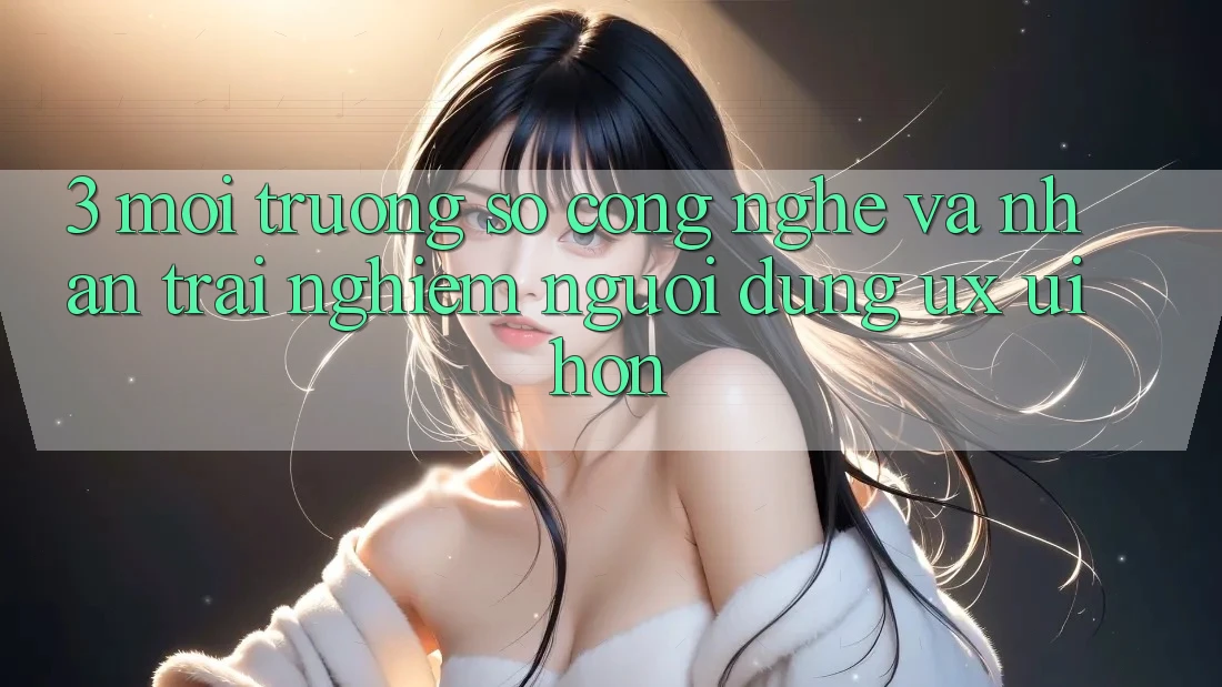 3. Môi trường số công nghệ và Nhận trải nghiệm người dùng (UX/UI) hơn