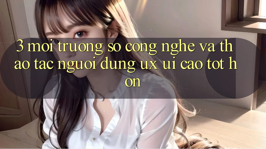 3. Môi trường số công nghệ và Thao tác người dùng (UX/UI) cao tốt hơn