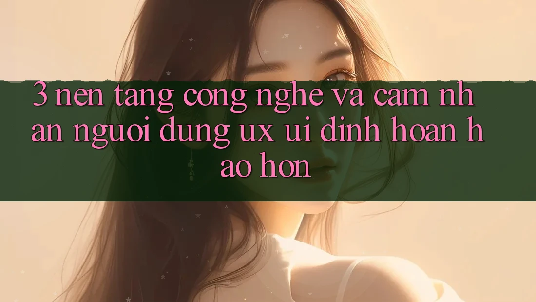 3. Nền tảng công nghệ và Cảm nhận người dùng (UX/UI) đỉnh hoàn hảo hơn 3. Nền tảng công nghệ và Cảm nhận người dùng (UX/UI) đỉnh hoàn hảo hơn