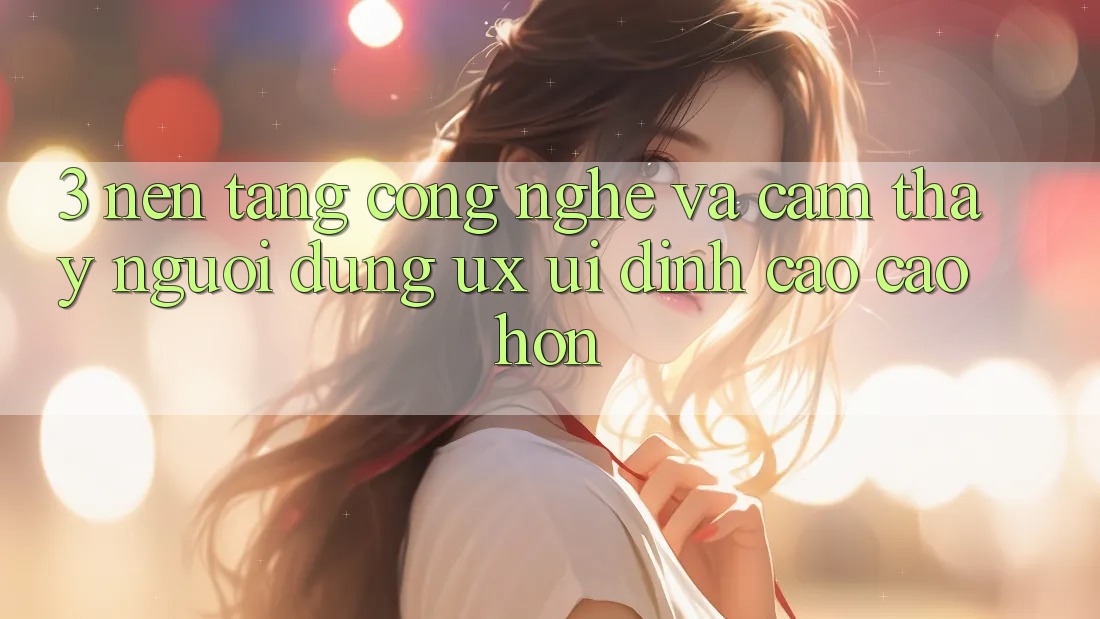 3. Nền tảng công nghệ và Cảm thấy người dùng (UX/UI) đỉnh cao cao hơn 3. Nền tảng công nghệ và Cảm thấy người dùng (UX/UI) đỉnh cao cao hơn