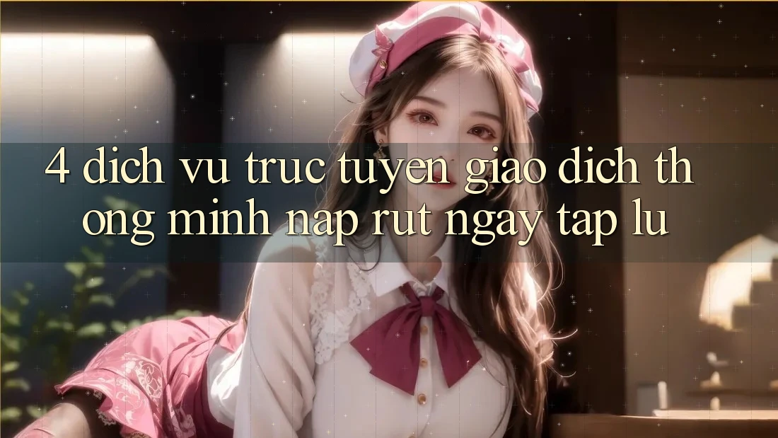4. Dịch vụ trực tuyến giao dịch thông minh, nạp rút ngay tắp lự