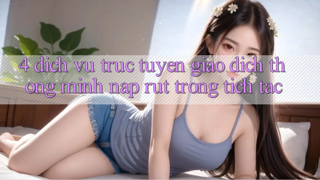 4. Dịch vụ trực tuyến giao dịch thông minh, nạp rút trong tích tắc 4. Dịch vụ trực tuyến giao dịch thông minh, nạp rút trong tích tắc