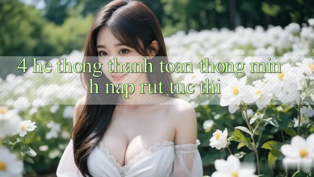 4. Hệ thống thanh toán thông minh, nạp rút tức thì 4. Hệ thống thanh toán thông minh, nạp rút tức thì