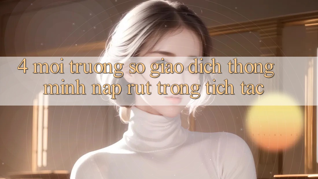 4. Môi trường số giao dịch thông minh, nạp rút trong tích tắc 4. Môi trường số giao dịch thông minh, nạp rút trong tích tắc