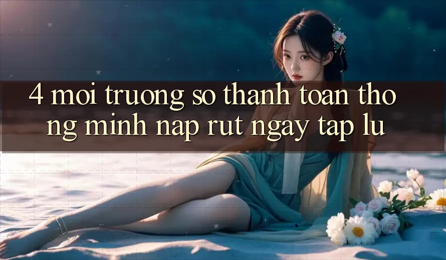 4. Môi trường số thanh toán thông minh, nạp rút ngay tắp lự 4. Môi trường số thanh toán thông minh, nạp rút ngay tắp lự