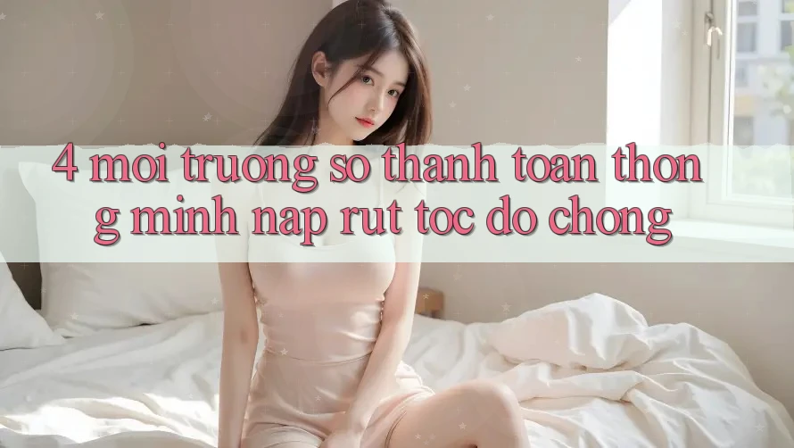 4. Môi trường số thanh toán thông minh, nạp rút tốc độ chóng 4. Môi trường số thanh toán thông minh, nạp rút tốc độ chóng