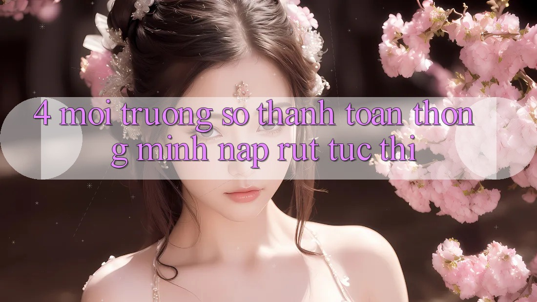 4. Môi trường số thanh toán thông minh, nạp rút tức thì