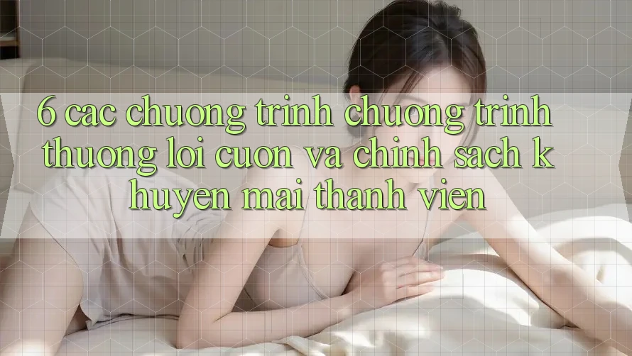 6. Các chương trình chương trình thưởng lôi cuốn và chính sách khuyến mãi thành viên