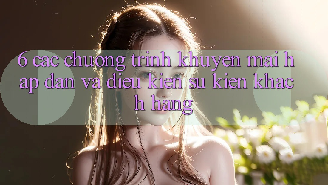 6. Các chương trình khuyến mãi hấp dẫn và điều kiện sự kiện khách hàng