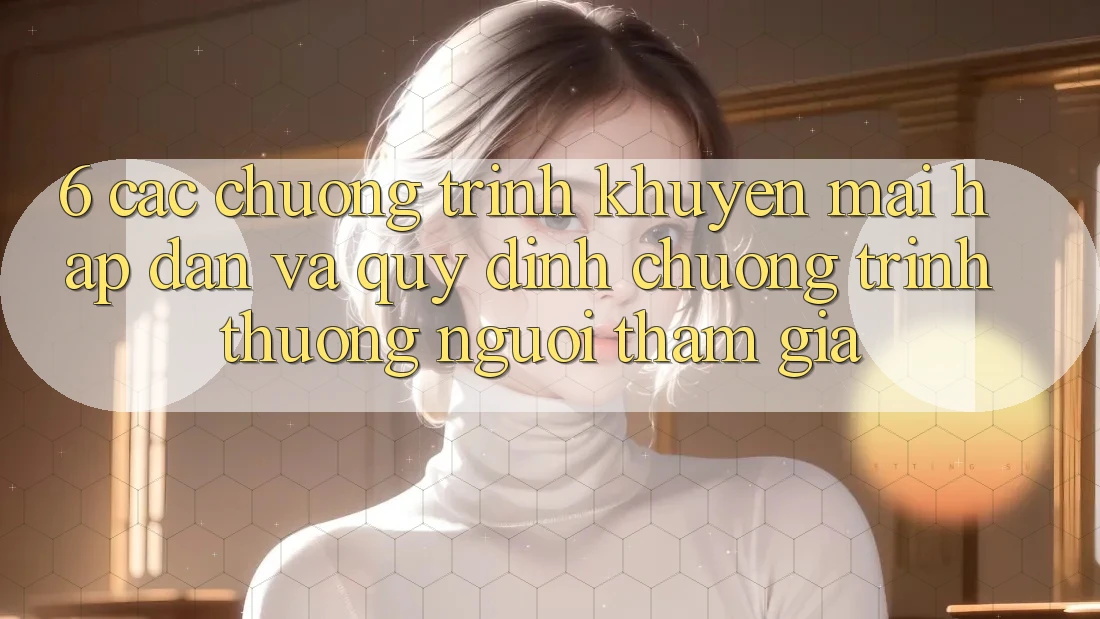 6. Các chương trình khuyến mãi hấp dẫn và quy định chương trình thưởng người tham gia