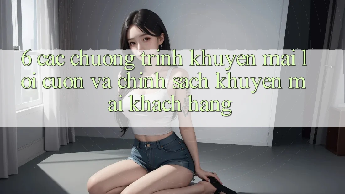 6. Các chương trình khuyến mãi lôi cuốn và chính sách khuyến mãi khách hàng