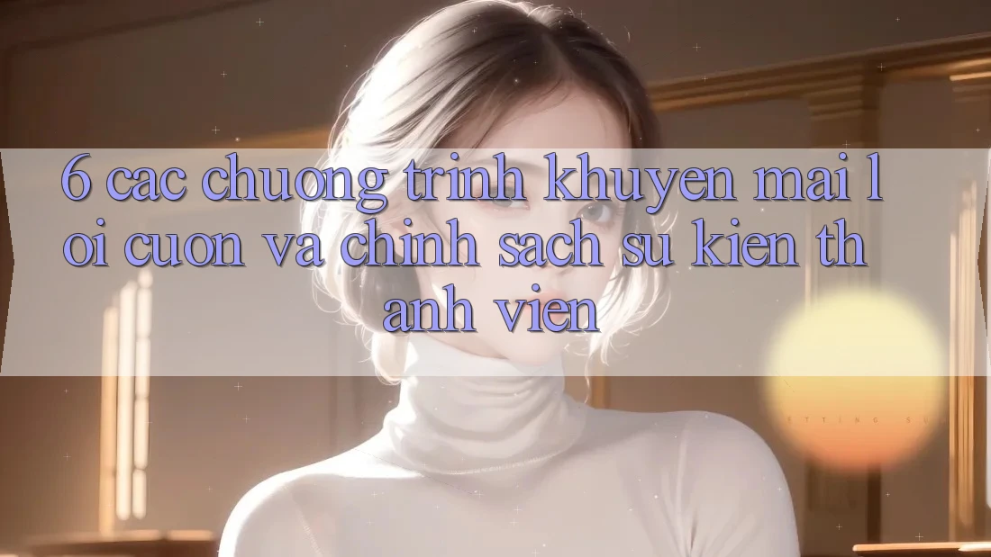 6. Các chương trình khuyến mãi lôi cuốn và chính sách sự kiện thành viên