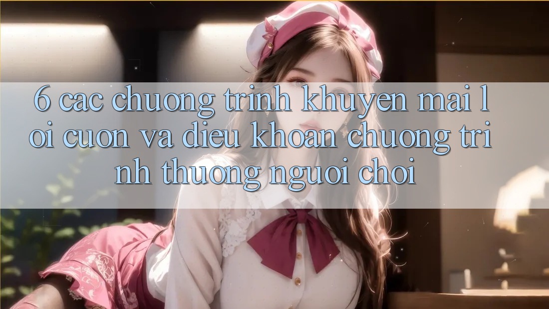 6. Các chương trình khuyến mãi lôi cuốn và điều khoản chương trình thưởng người chơi 6. Các chương trình khuyến mãi lôi cuốn và điều khoản chương trình thưởng người chơi