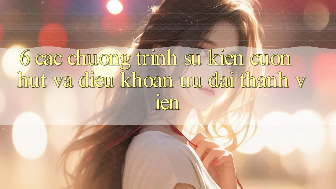 6. Các chương trình sự kiện cuốn hút và điều khoản ưu đãi thành viên