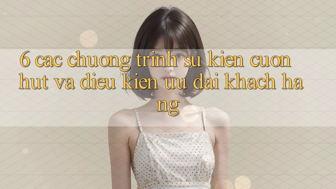 6. Các chương trình sự kiện cuốn hút và điều kiện ưu đãi khách hàng 6. Các chương trình sự kiện cuốn hút và điều kiện ưu đãi khách hàng
