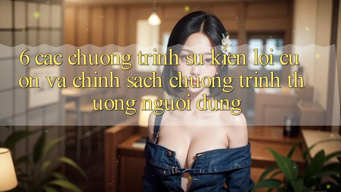 6. Các chương trình sự kiện lôi cuốn và chính sách chương trình thưởng người dùng