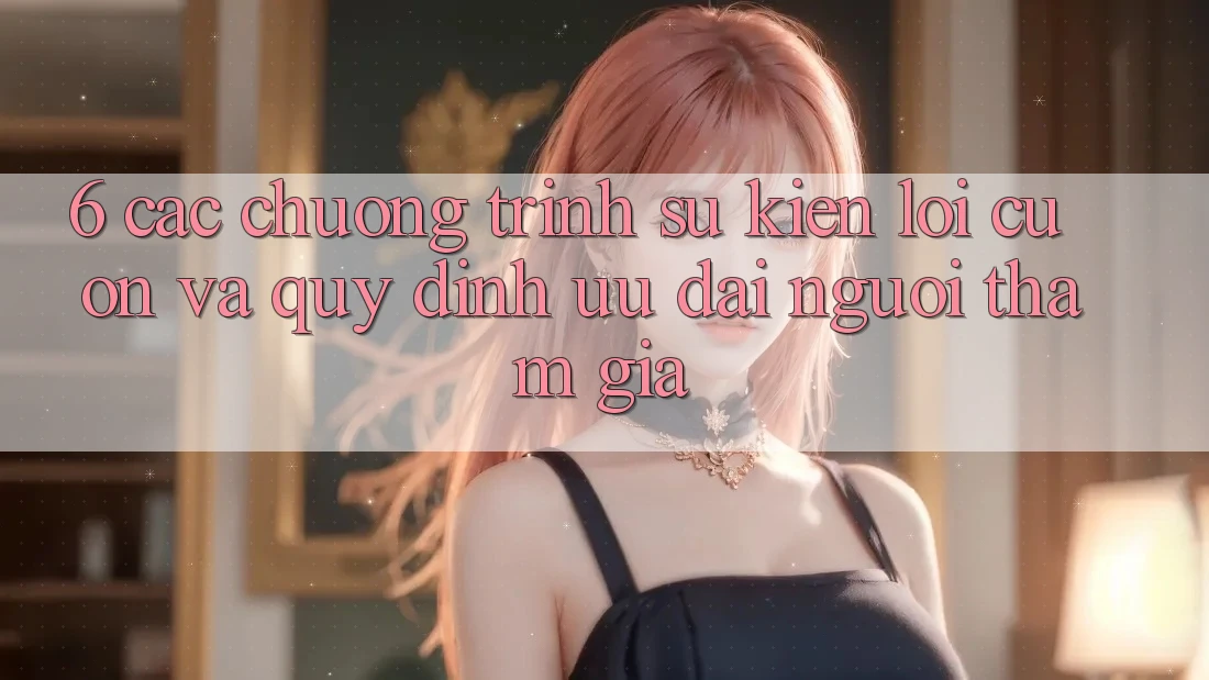6. Các chương trình sự kiện lôi cuốn và quy định ưu đãi người tham gia