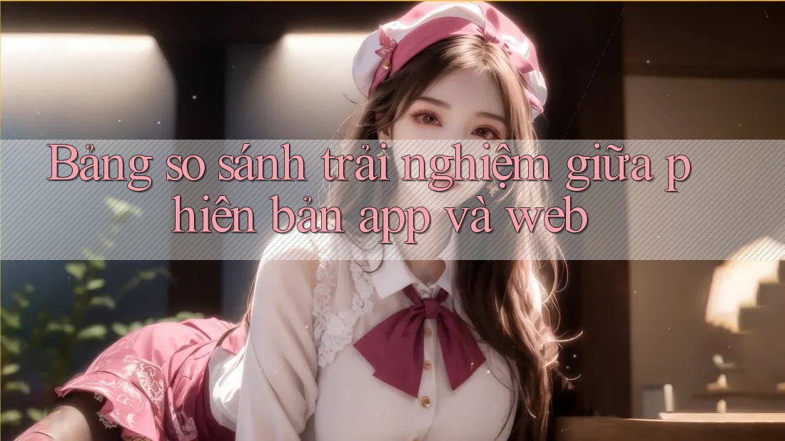 Bảng so sánh trải nghiệm giữa phiên bản app và web Bảng so sánh trải nghiệm giữa phiên bản app và web