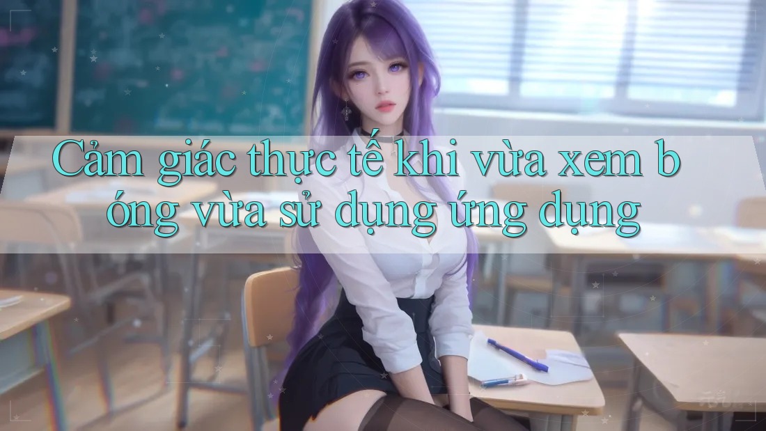 Cảm giác thực tế khi vừa xem bóng vừa sử dụng ứng dụng Cảm giác thực tế khi vừa xem bóng vừa sử dụng ứng dụng