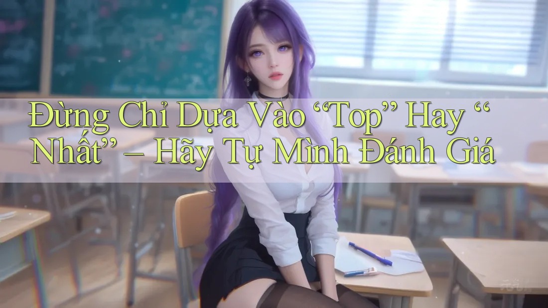 Đừng Chỉ Dựa Vào “Top” Hay “Nhất” – Hãy Tự Mình Đánh Giá Đừng Chỉ Dựa Vào “Top” Hay “Nhất” – Hãy Tự Mình Đánh Giá