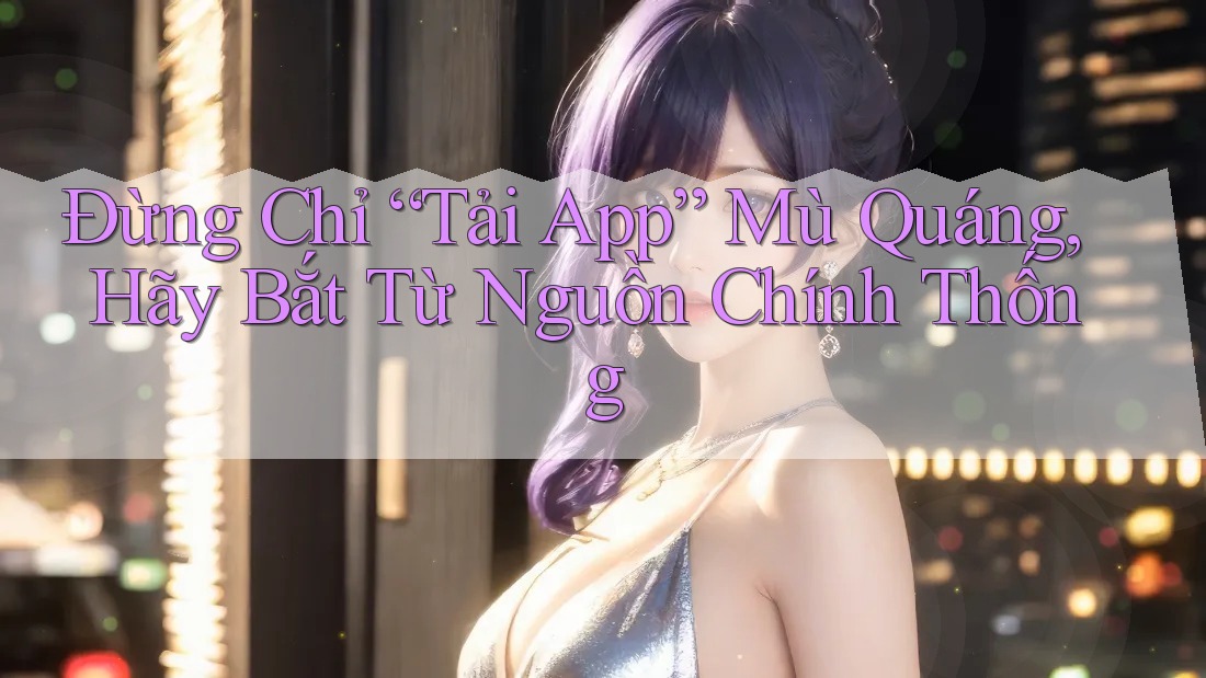 Đừng Chỉ “Tải App” Mù Quáng, Hãy Bắt Từ Nguồn Chính Thống