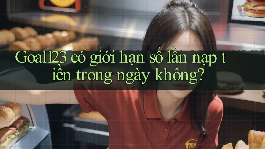 Goal123 có giới hạn số lần nạp tiền trong ngày không?