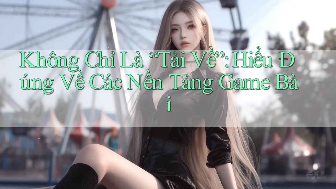 Không Chỉ Là “Tải Về”: Hiểu Đúng Về Các Nền Tảng Game Bài Không Chỉ Là “Tải Về”: Hiểu Đúng Về Các Nền Tảng Game Bài