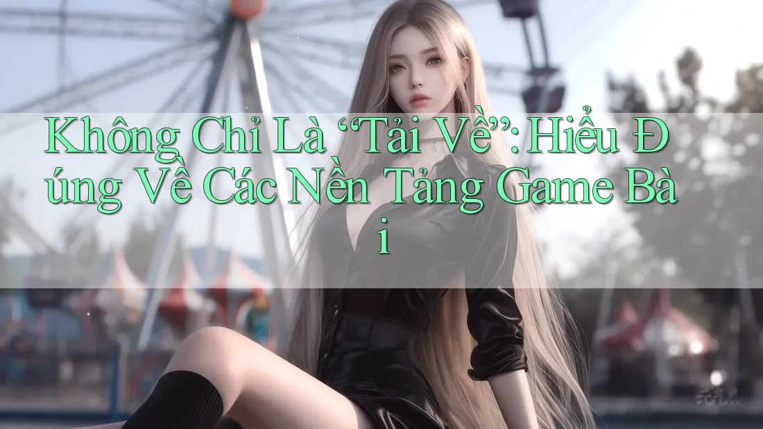 Không Chỉ Là “Tải Về”: Hiểu Đúng Về Các Nền Tảng Game Bài