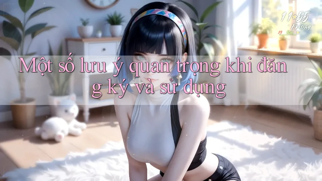 Một số lưu ý quan trọng khi đăng ký và sử dụng