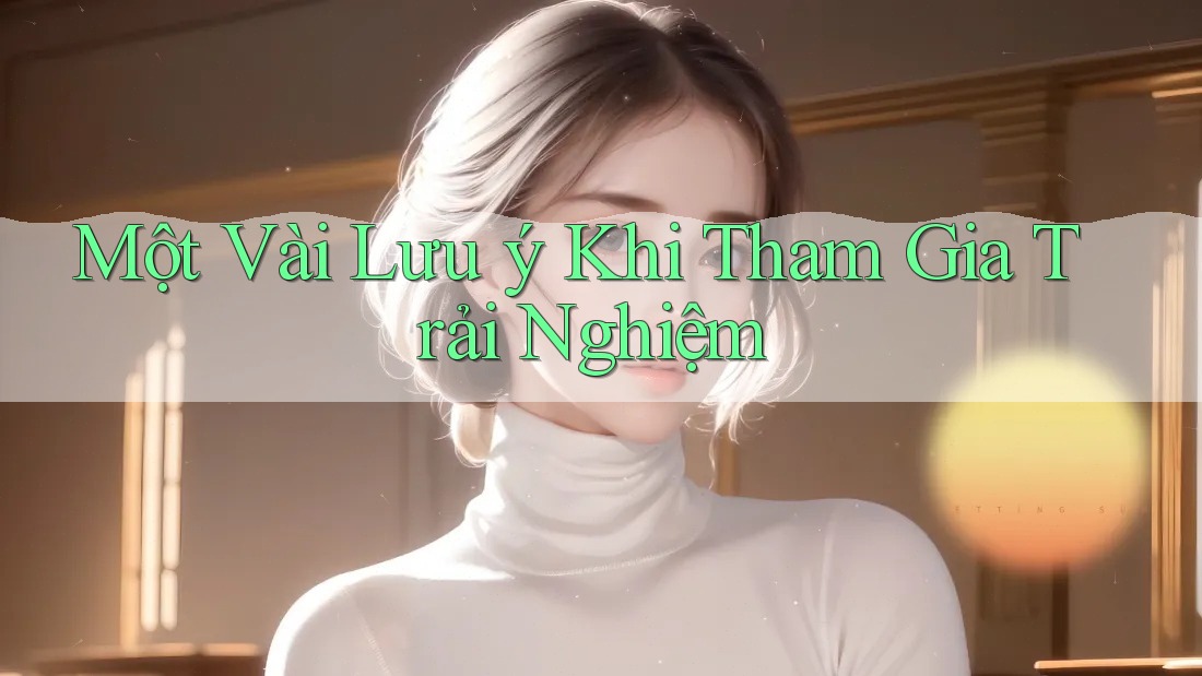 Một Vài Lưu ý Khi Tham Gia Trải Nghiệm Một Vài Lưu ý Khi Tham Gia Trải Nghiệm