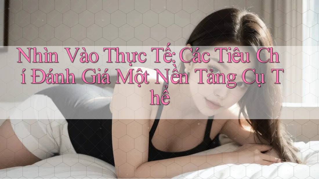 Nhìn Vào Thực Tế: Các Tiêu Chí Đánh Giá Một Nền Tảng Cụ Thể Nhìn Vào Thực Tế: Các Tiêu Chí Đánh Giá Một Nền Tảng Cụ Thể