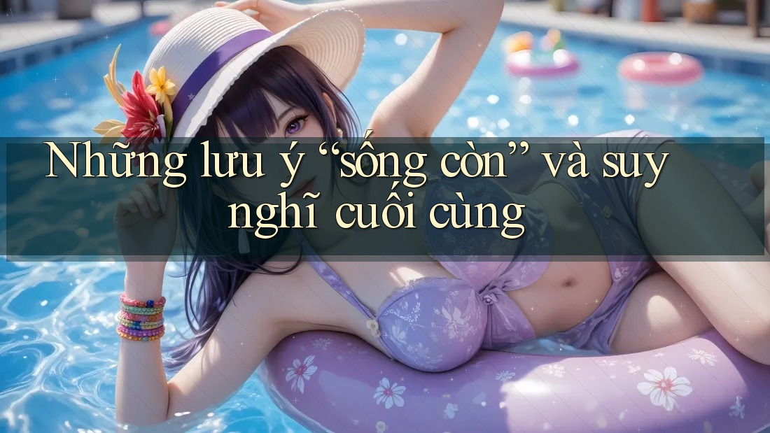 Những lưu ý “sống còn” và suy nghĩ cuối cùng Những lưu ý “sống còn” và suy nghĩ cuối cùng