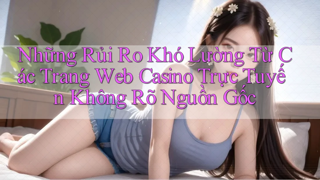 Những Rủi Ro Khó Lường Từ Các Trang Web Casino Trực Tuyến Không Rõ Nguồn Gốc