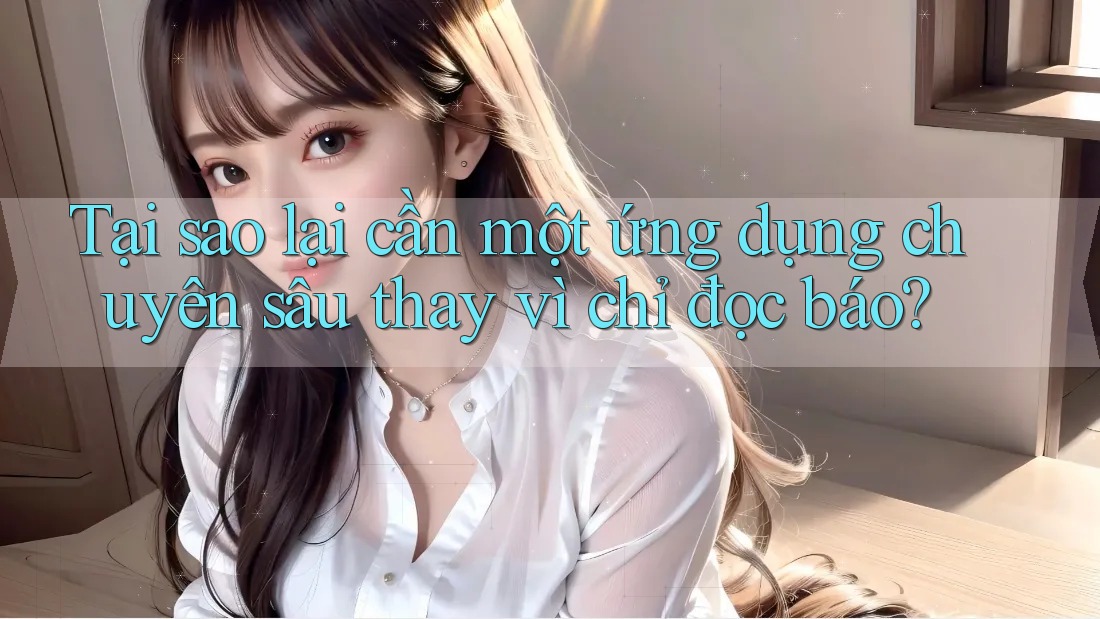 Tại sao lại cần một ứng dụng chuyên sâu thay vì chỉ đọc báo?