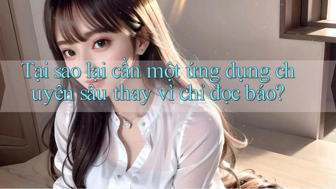 Tại sao lại cần một ứng dụng chuyên sâu thay vì chỉ đọc báo?