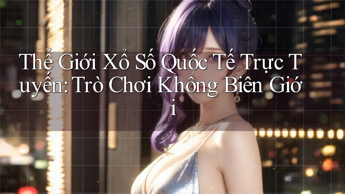 Thế Giới Xổ Số Quốc Tế Trực Tuyến: Trò Chơi Không Biên Giới