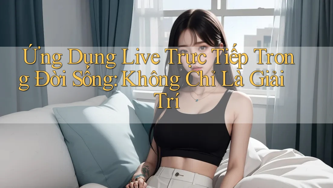 Ứng Dụng Live Trực Tiếp Trong Đời Sống: Không Chỉ Là Giải Trí Ứng Dụng Live Trực Tiếp Trong Đời Sống: Không Chỉ Là Giải Trí